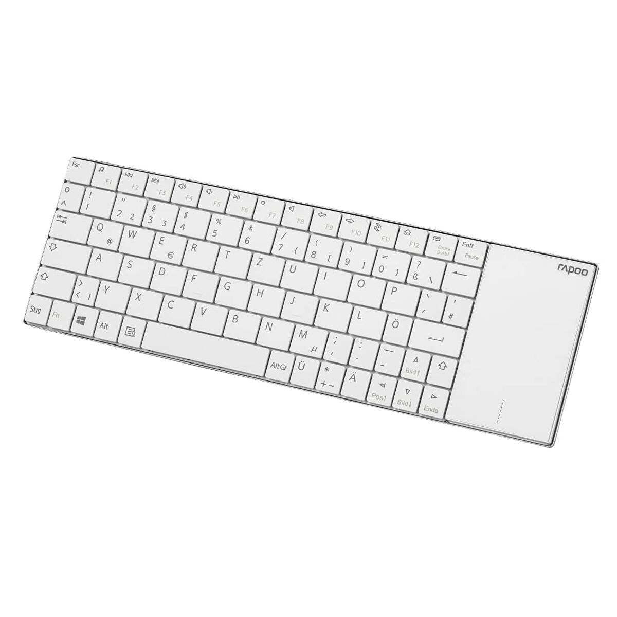 Teclado Inalámbrico Rapoo E2710 Blanco Qwertz Alemán (Reacondicionado A) - Effik Store