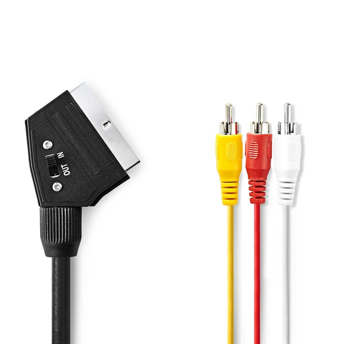 Adaptador Euroconector a RCA/S-Video Nedis (Reacondicionado A) - Effik Store