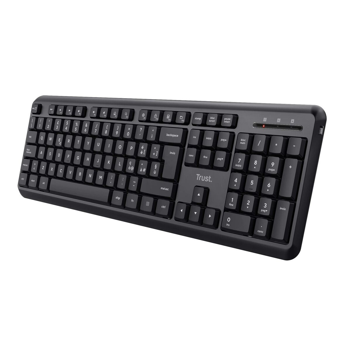 Teclado Inalámbrico Trust 24333 Qwerty Italiano Negro (Reacondicionado A) - Effik Store