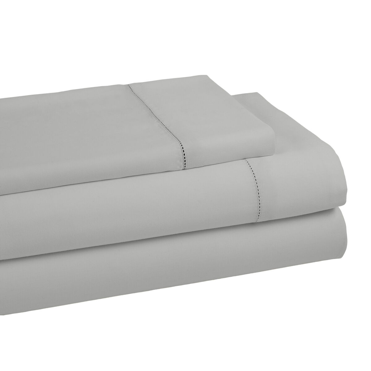 Juego de Sábanas Alexandra House Living QUTUN Gris Perla Cama de 160 4 Piezas - Effik Store