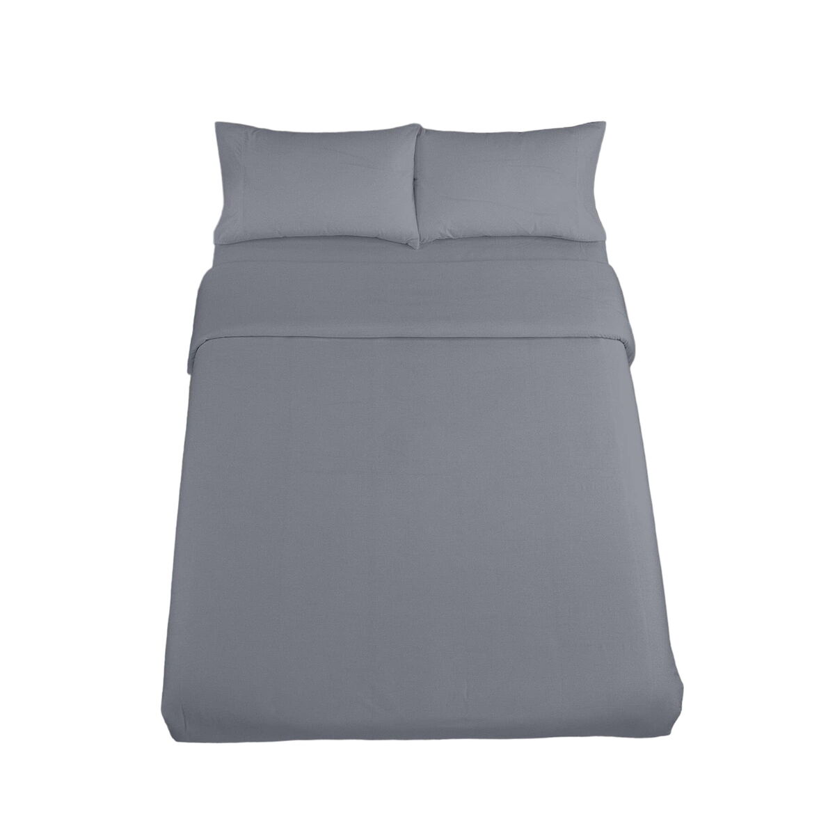 Juego de funda nórdica Alexandra House Living Qutun Gris oscuro Cama de 90 3 Piezas - Effik Store