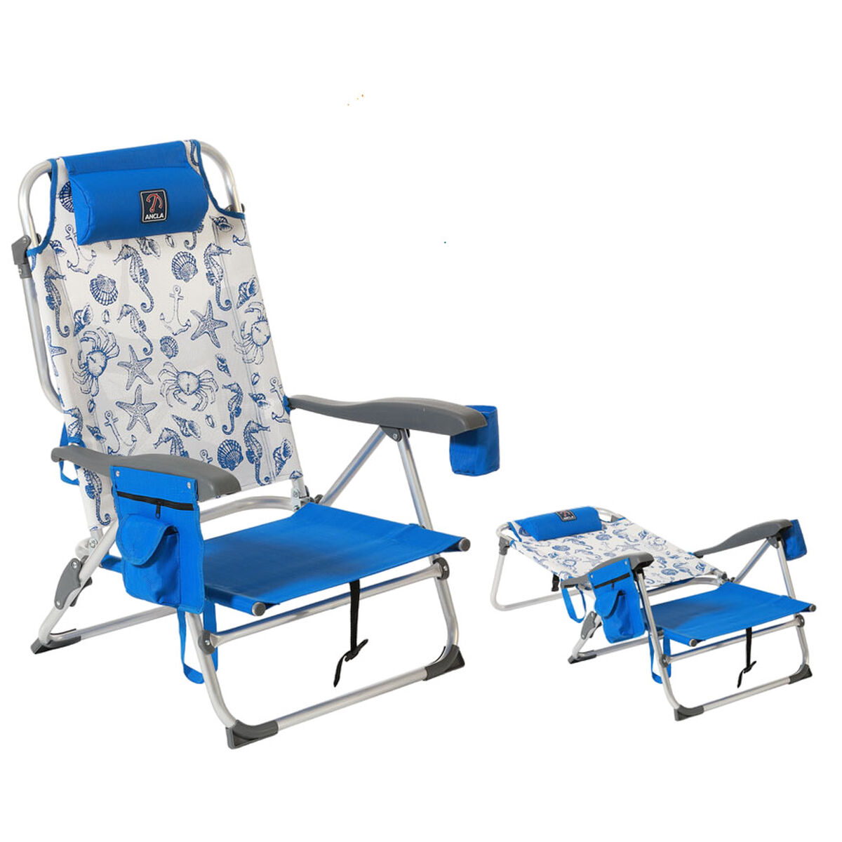 Silla de Playa Azul 87 x 51 x 23 cm - Effik Store