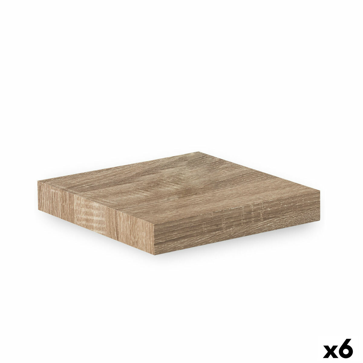 Estante Confortime Natural Madera MDF 23,5 x 23,5 x 3,8 cm (6 Unidades) - Effik Store