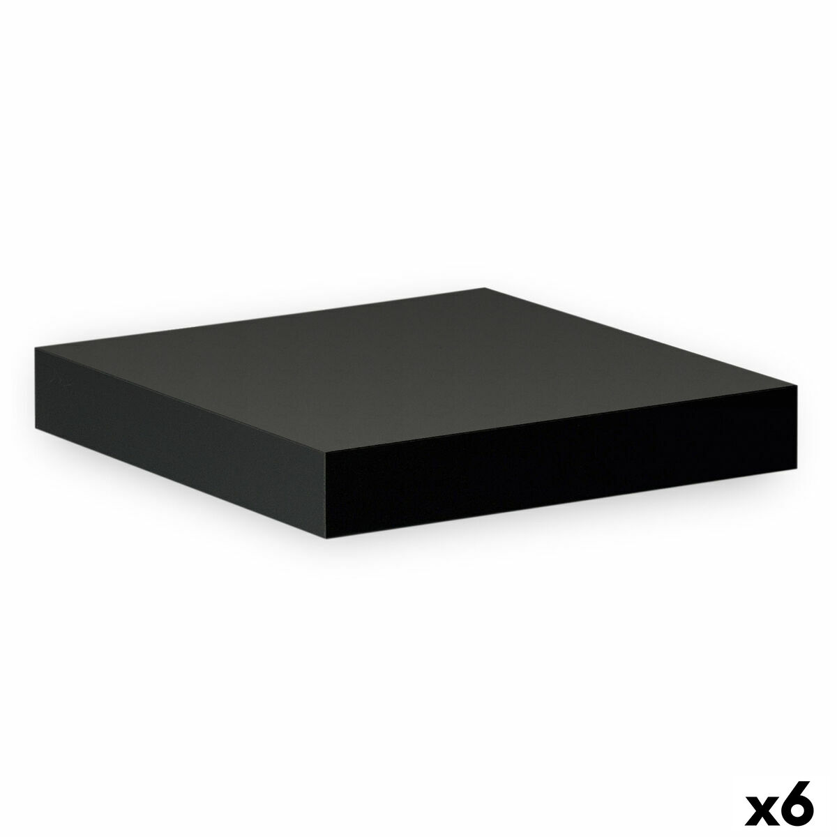 Estante Confortime Negro Madera MDF 23,5 x 23,5 x 3,8 cm (6 Unidades) - Effik Store