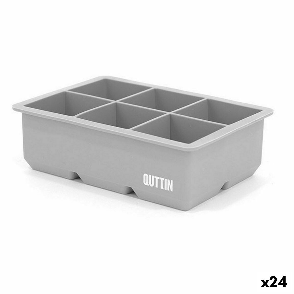 Molde para Cubitos de Hielo Quttin Flexible Silicona 16,5 x 10,5 x 5 cm (24 Unidades) - Effik Store