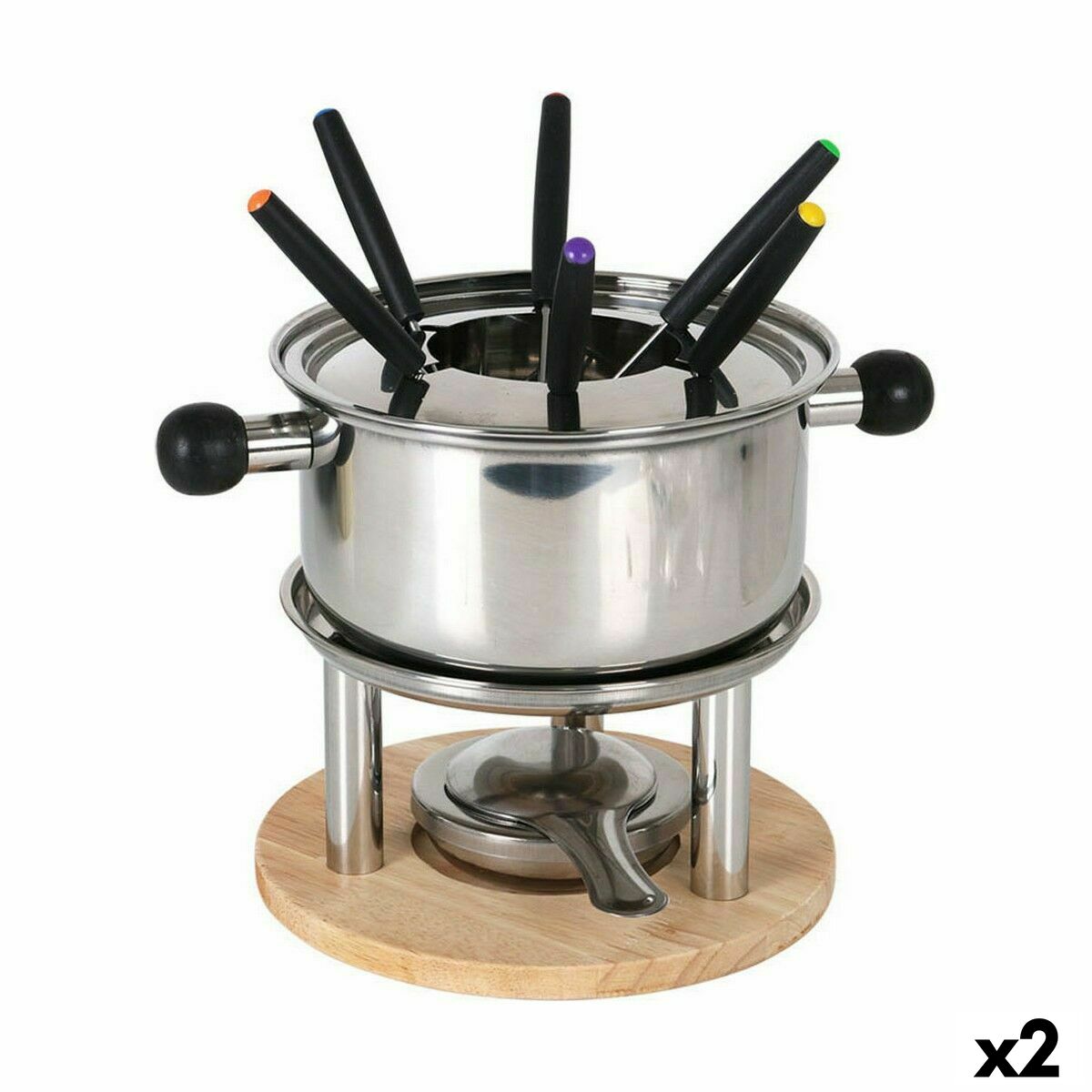 Fondue Santa Clara Acero Inoxidable (2 Unidades) - Effik Store