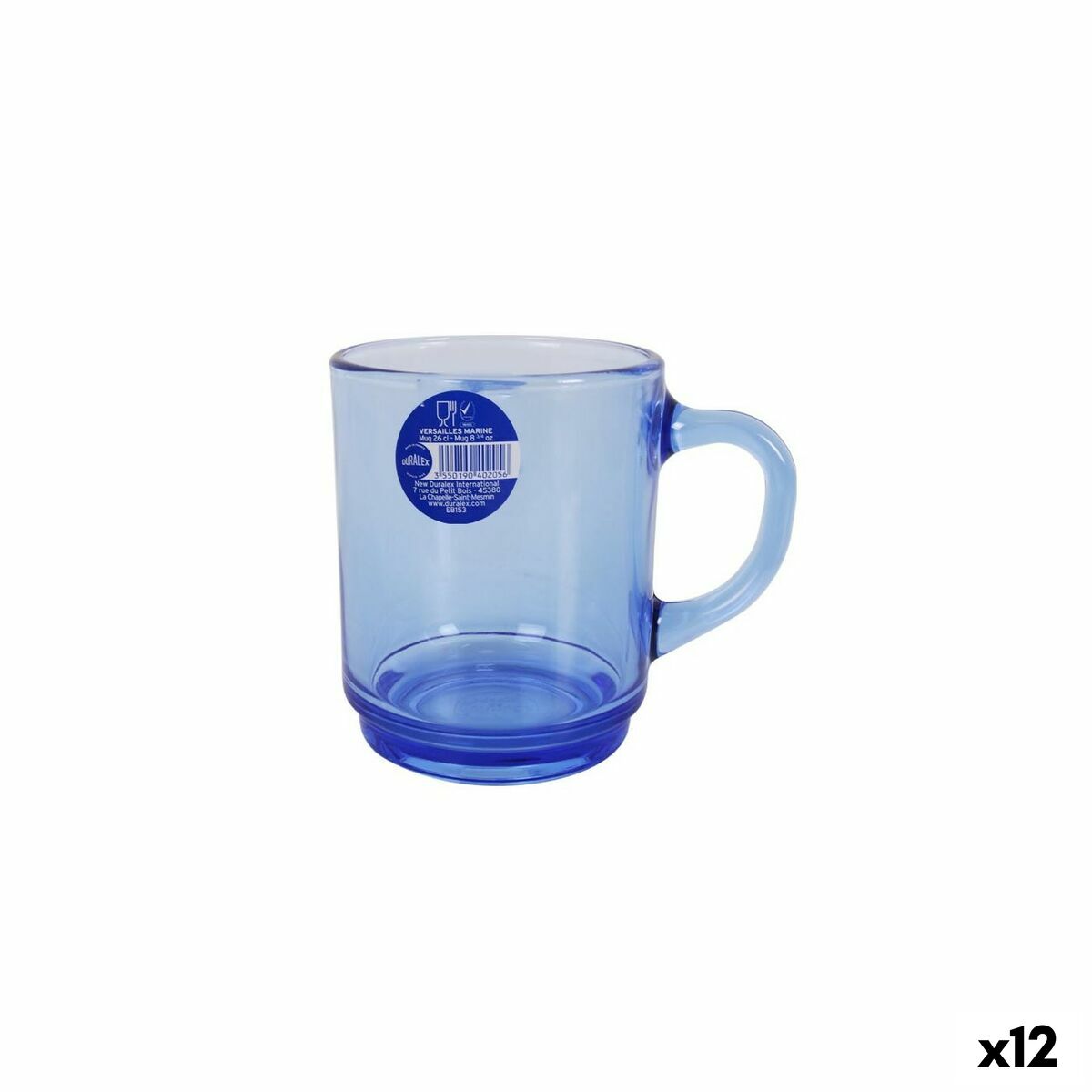 Taza Duralex Versailles Azul marino 260 ml (12 Unidades) - Effik Store