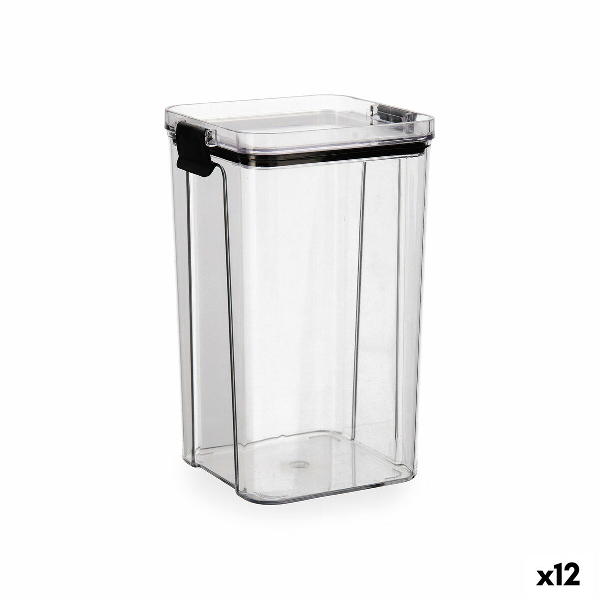 Recipiente Conservador de Alimentos Quid Cocco Transparente Plástico 1,3 L (12 Unidades) - Effik Store