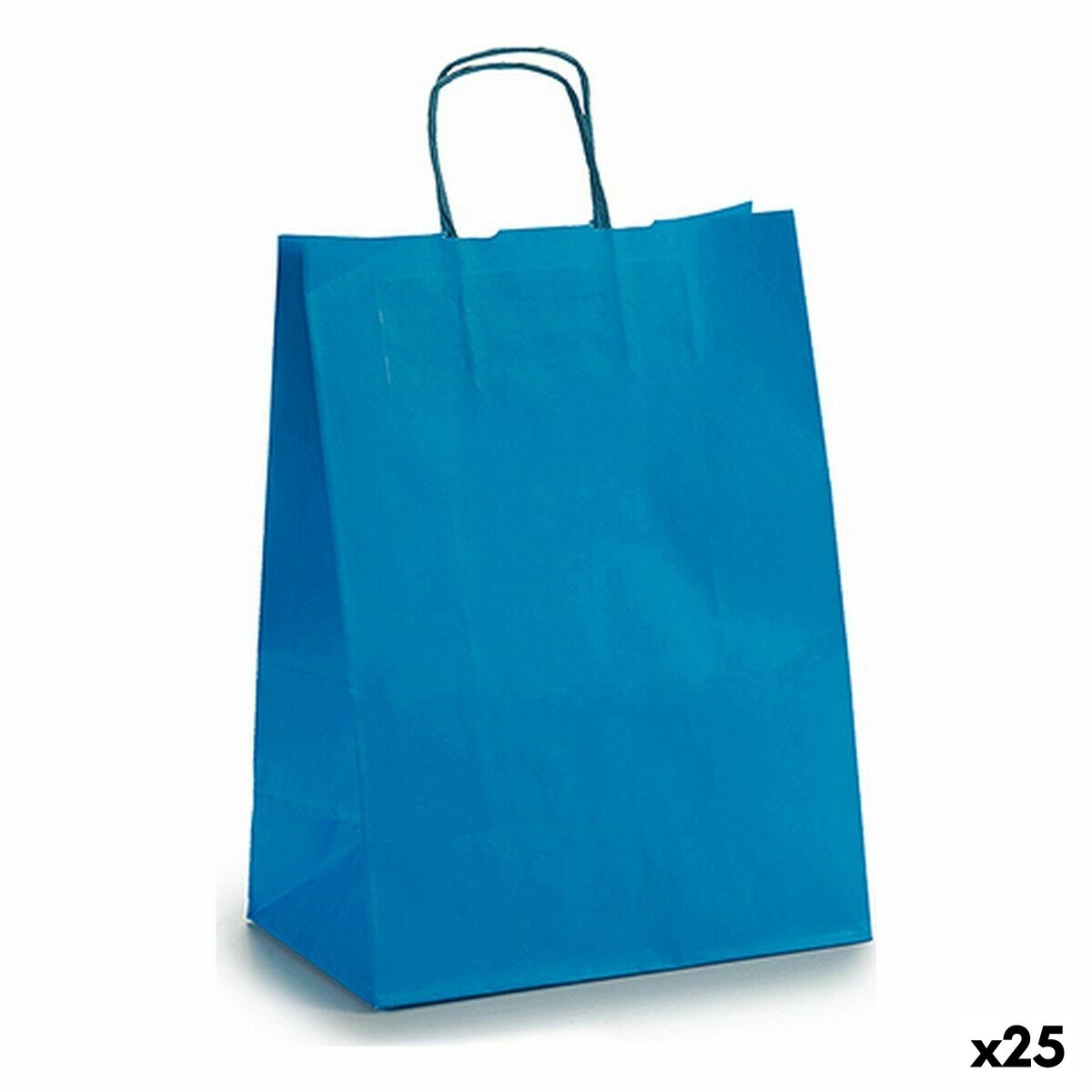 Bolsa de Papel 24 x 12 x 40 cm Azul (25 Unidades) - Effik Store