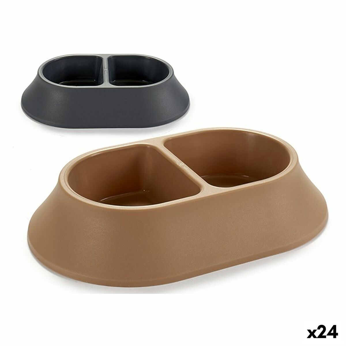 Comedero para Mascotas Plástico 34,5 x 7 x 22,5 cm (24 Unidades) - Effik Store