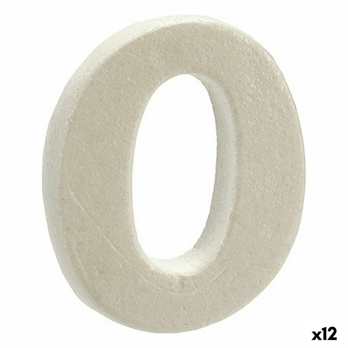 Número Blanco Poliestireno 2 x 15 x 10 cm (12 Unidades) - Effik Store