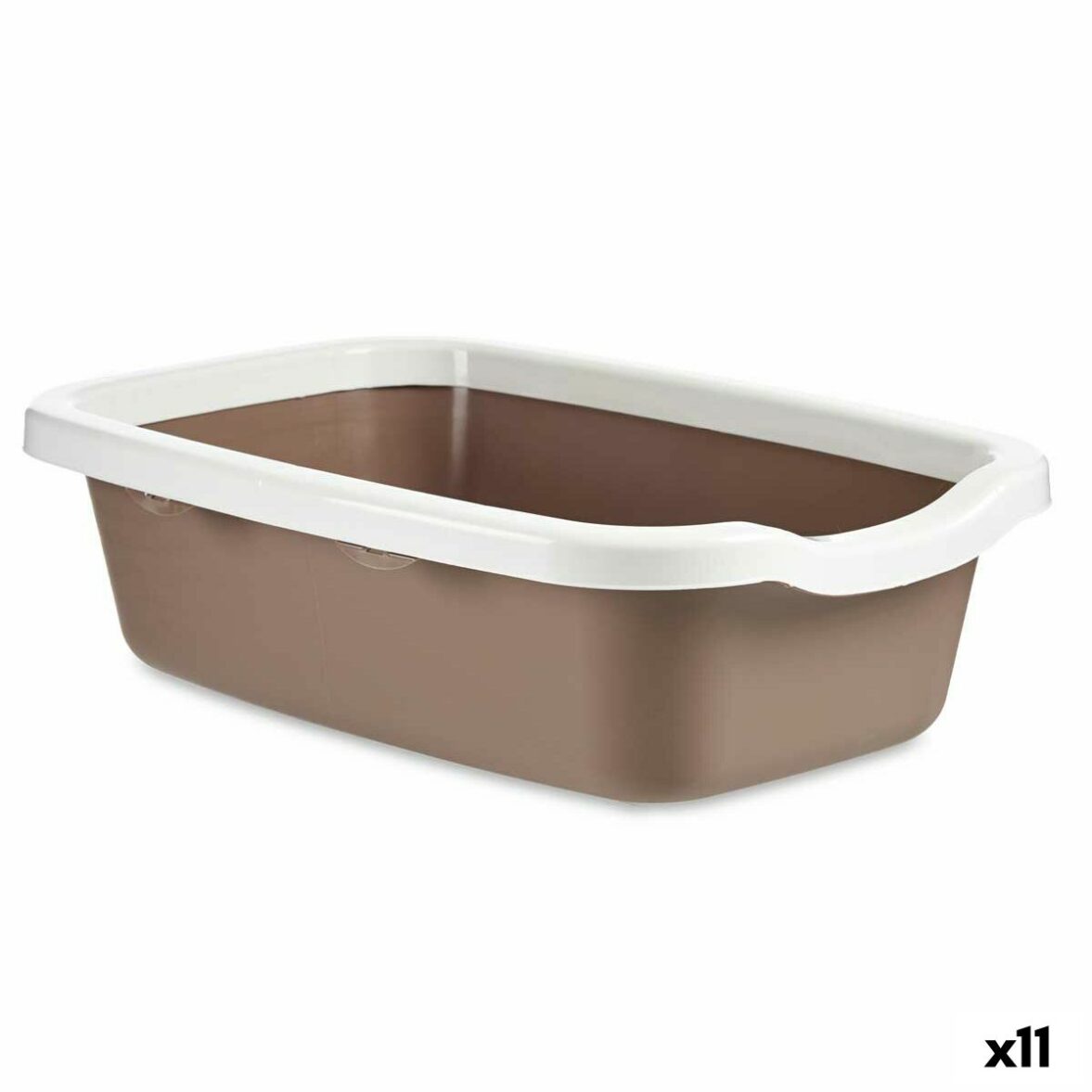 Arenero para Gatos Blanco Beige Plástico 38 x 16 x 58,5 cm (11 Unidades) - Effik Store