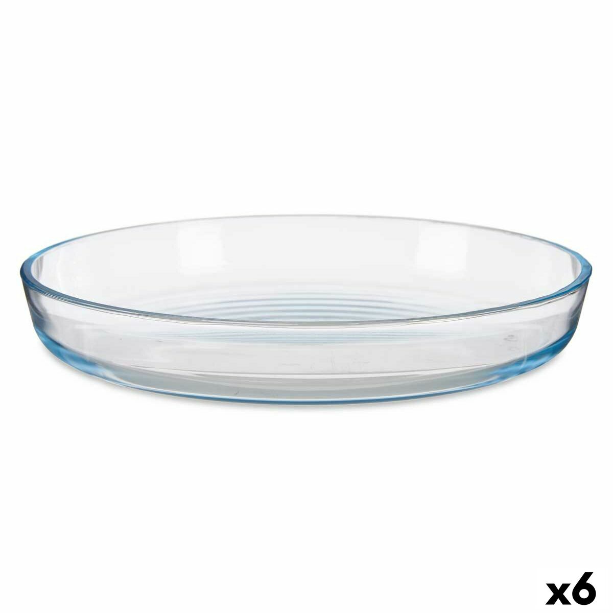 Bandeja para Horno Transparente Vidrio de Borosilicato 31,5 x 5 x 31,5 cm (6 Unidades) - Effik Store