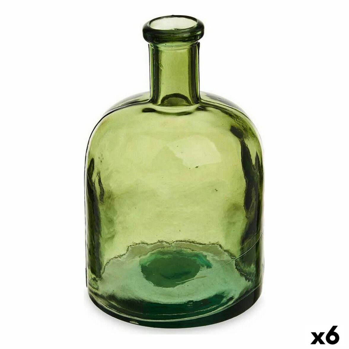 Botella Decoración Ancho 15 x 23,5 x 15 cm Verde (6 Unidades) - Effik Store