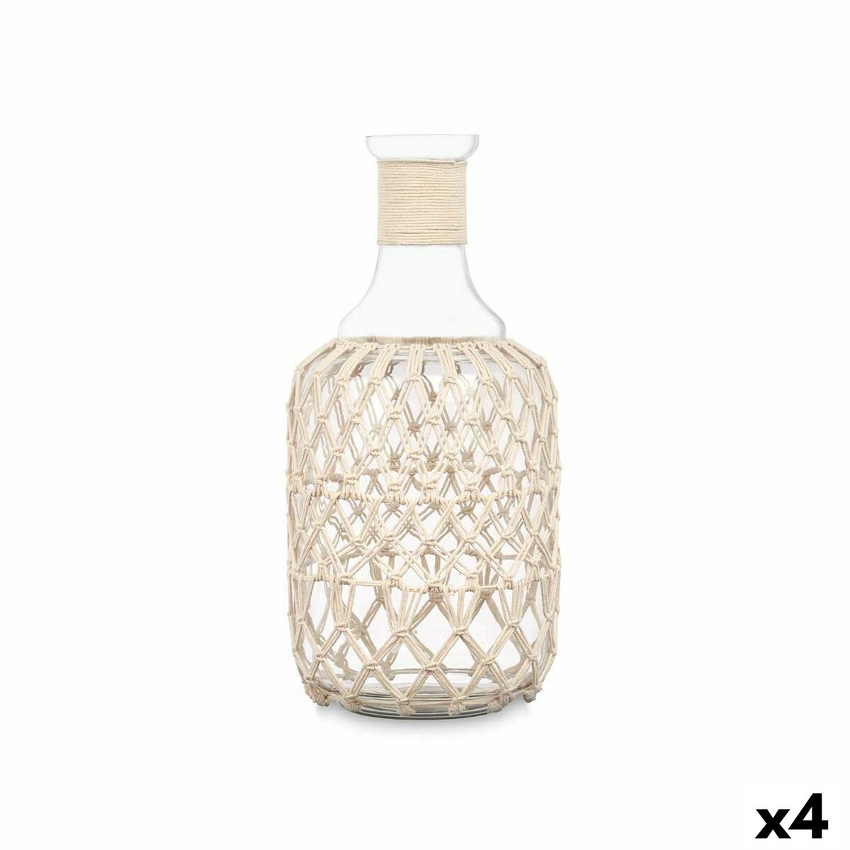 Botella Blanco Transparente 18 x 38 cm Decorativa (4 Unidades) - Effik Store