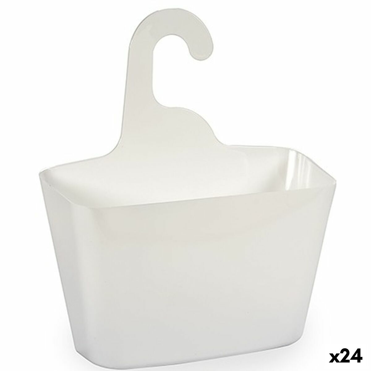 Colgador para la Ducha Blanco Plástico 11,5 x 31,5 x 28,5 cm (24 Unidades) - Effik Store