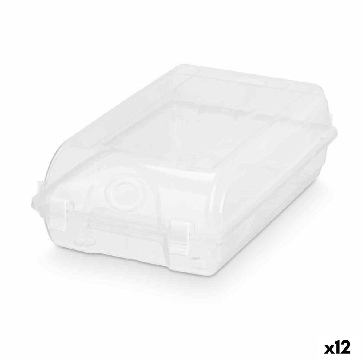 Caja apilable para zapatos Transparente Plástico 19 x 10,5 x 33 cm (12 Unidades) - Effik Store