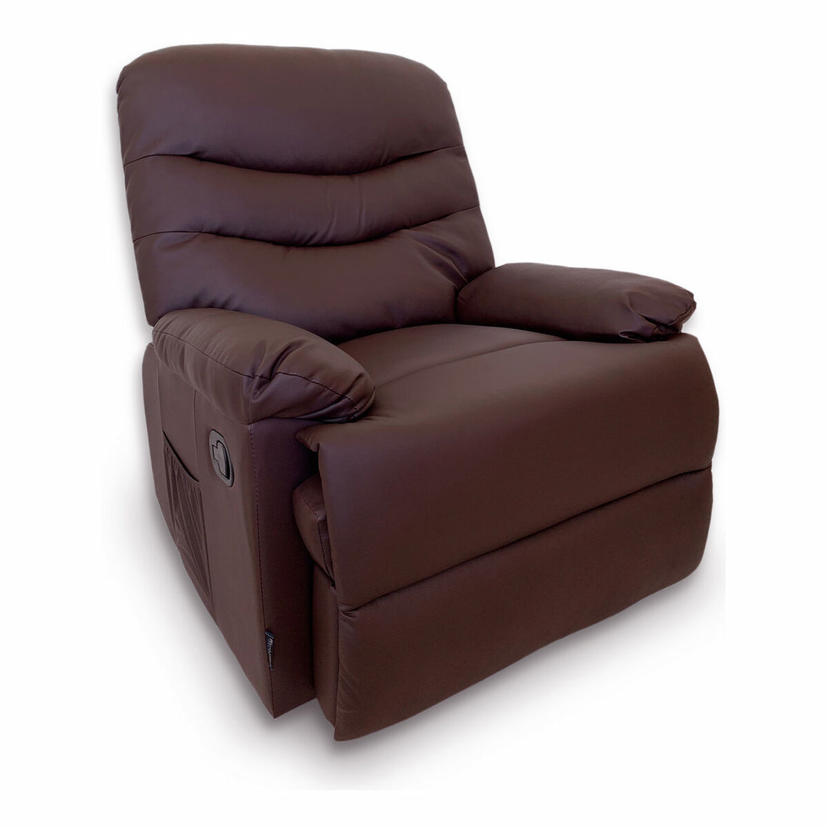 Sillón Relax Masajeador Astan Hogar Manual Chocolate Piel Sintética - Effik Store