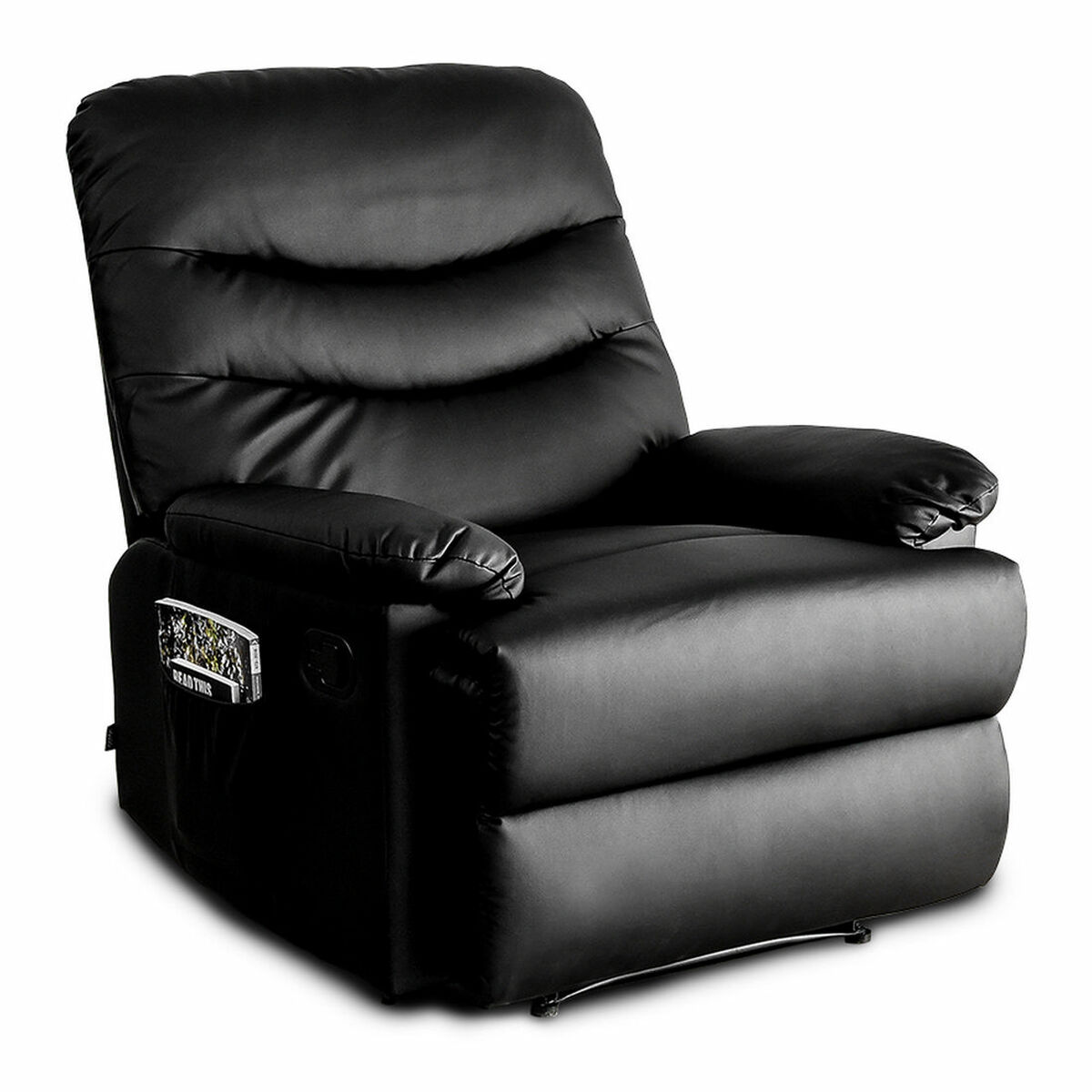 Sillón Relax Masajeador Astan Hogar Manual Negro Piel Sintética - Effik Store