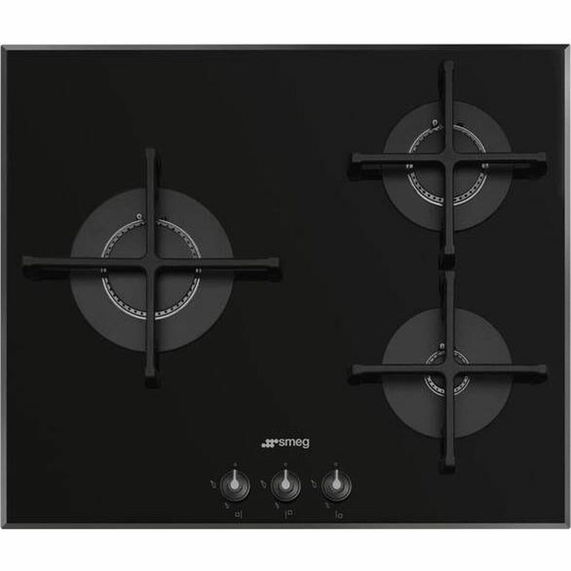 Placa de Gas Smeg PV163B3 60 cm Negro - Effik Store