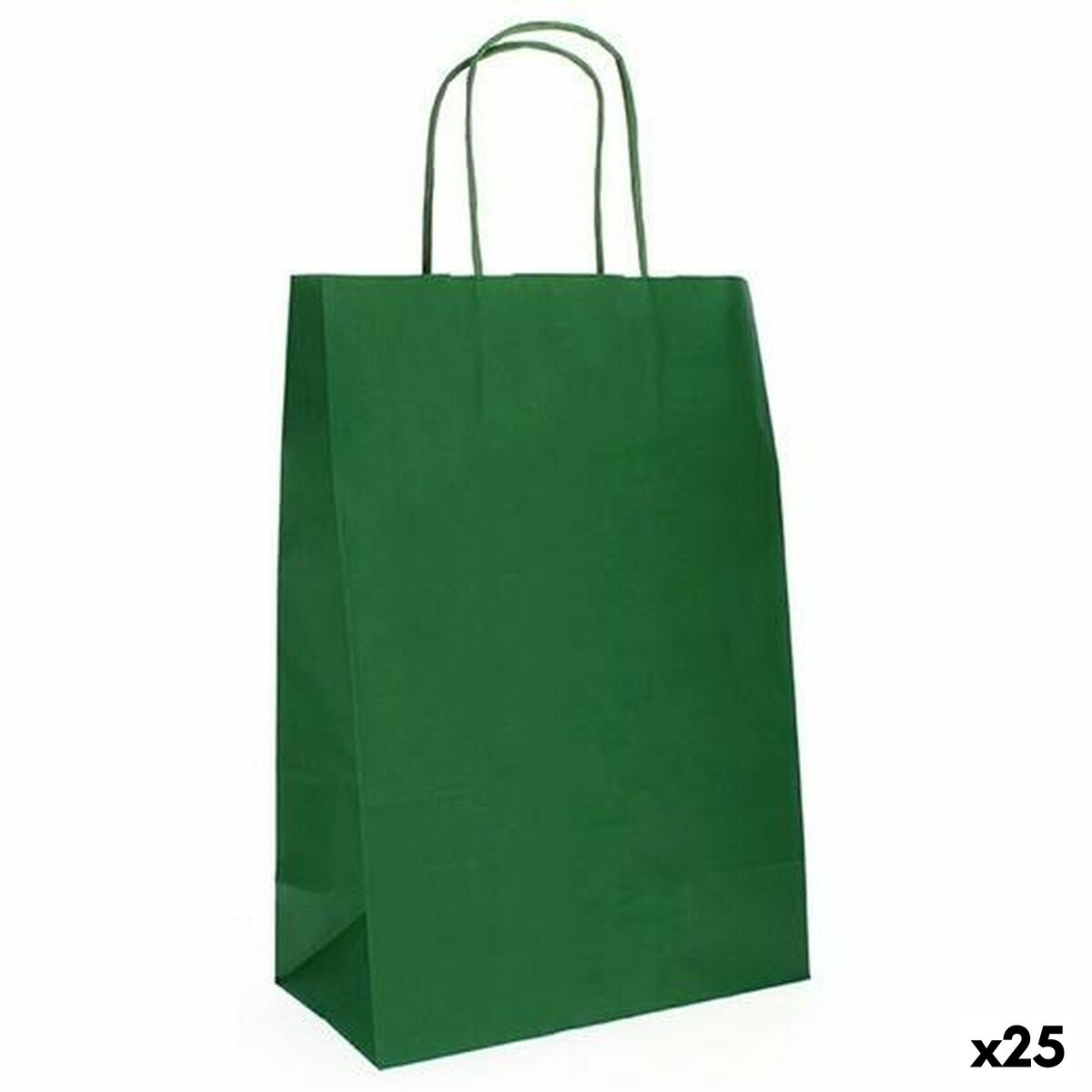 Bolsa de Papel Fama Verde oscuro Con asas 31 x 11 x 42 cm (25 Unidades) - Effik Store