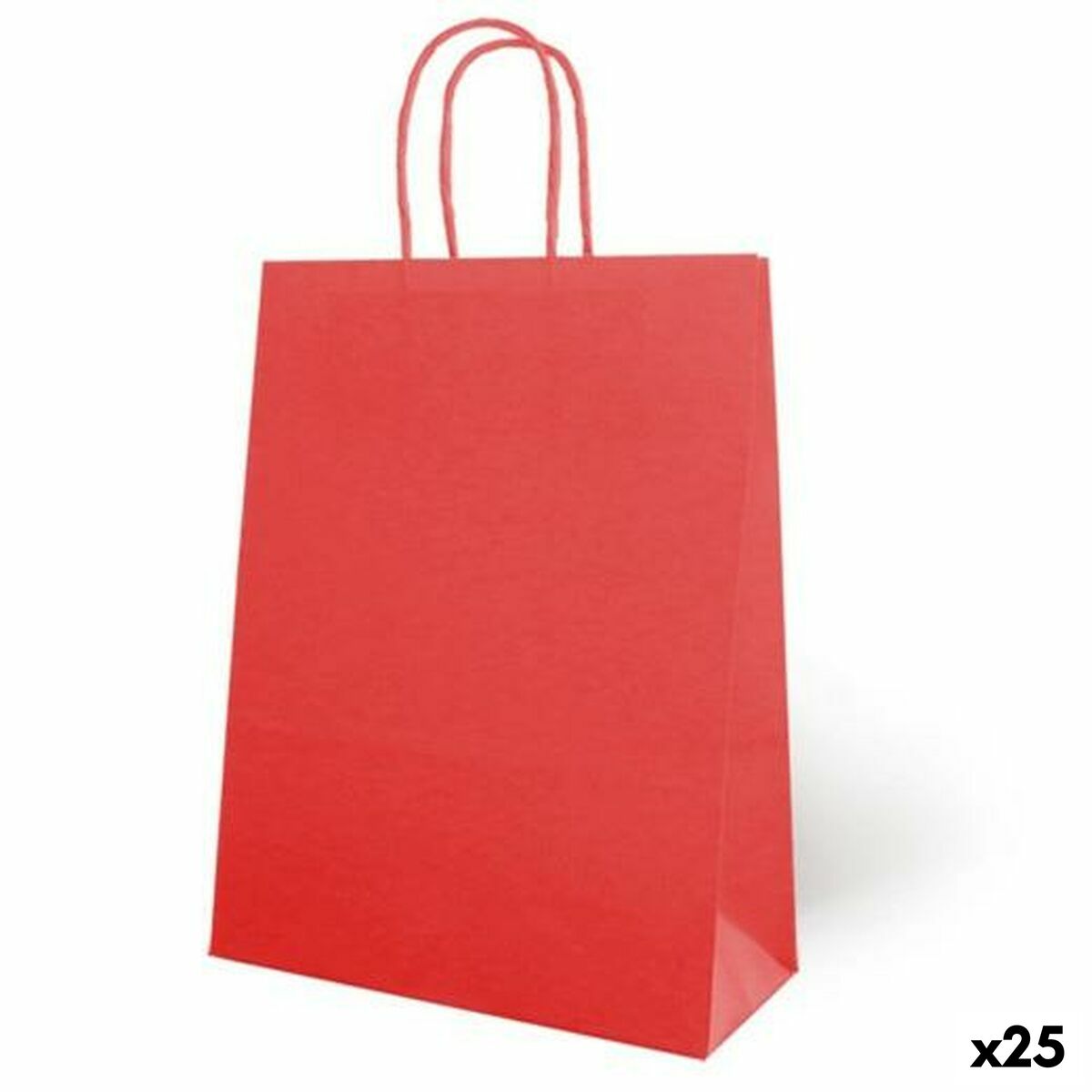 Bolsas Fama Rojo Con asas 31 x 11 x 42 cm (25 Unidades) - Effik Store