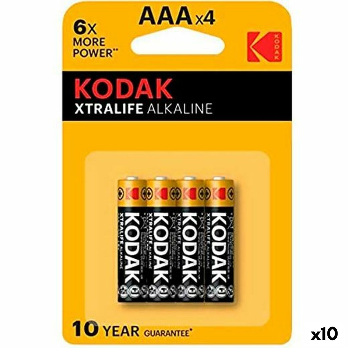 Pilas Kodak Xtralife LR03 AAA 4 Piezas (10 Unidades) - Effik Store