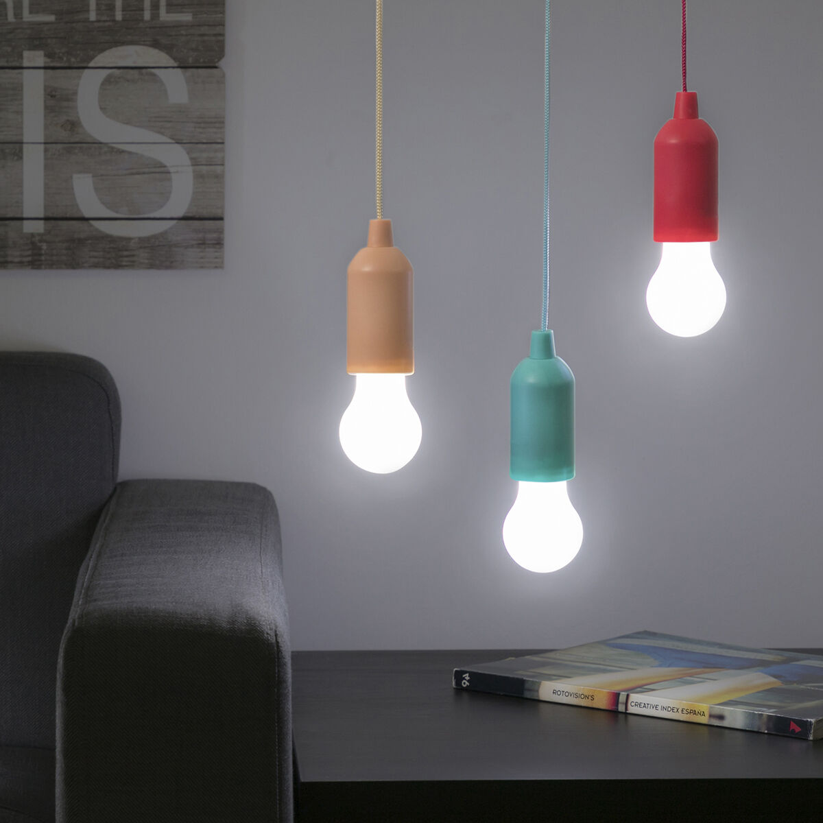 Bombilla LED Portátil con Cordón Bulby InnovaGoods - Effik Store