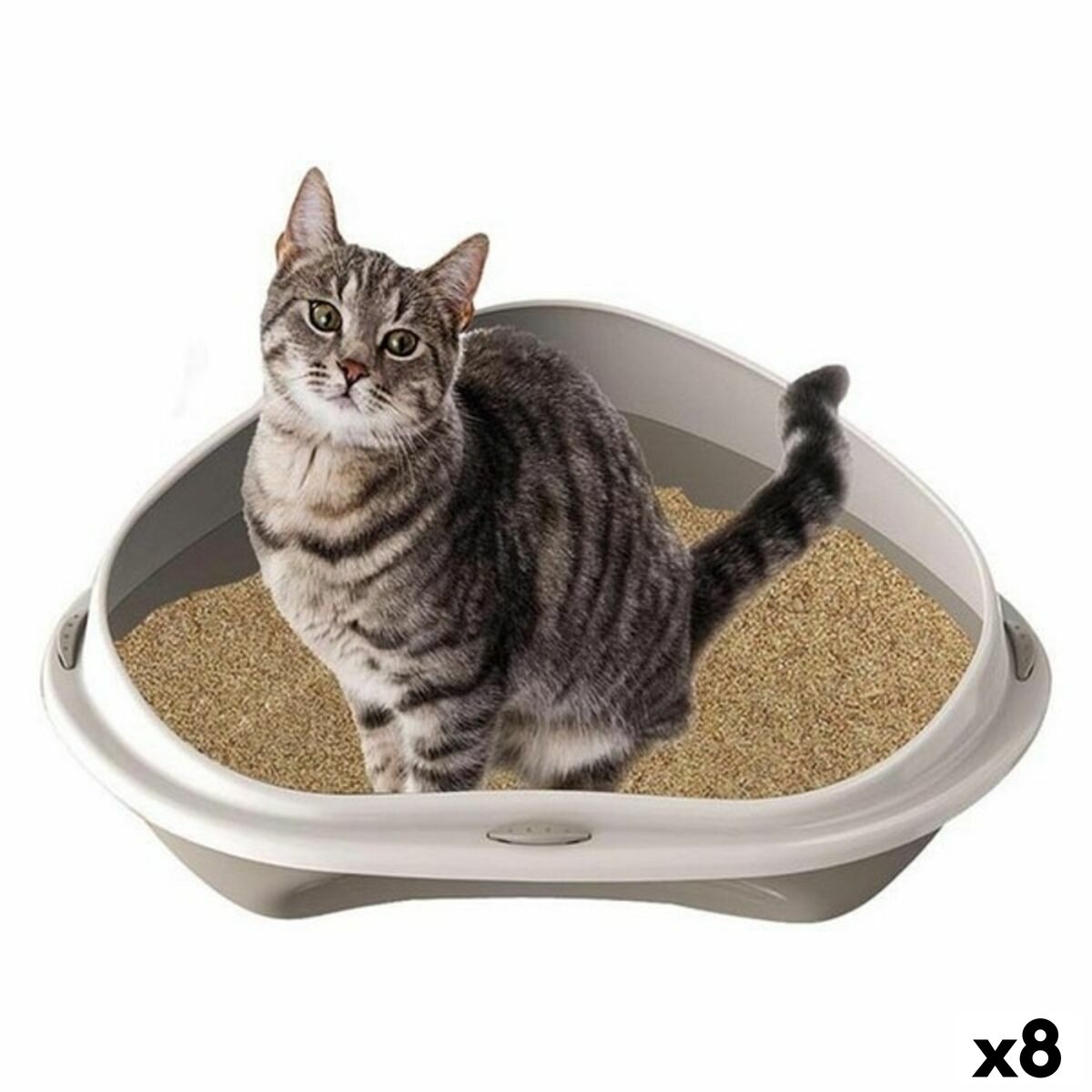 Arenero para Gatos Georplast GP10536 58 x 48 x 20,5 cm (8 Unidades) - Effik Store