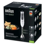 Batidora de Mano Braun Minipimer 3 Vario MQ3135 Sauce 750W Negro Negro/Blanco Blanco 750 W - Effik Store