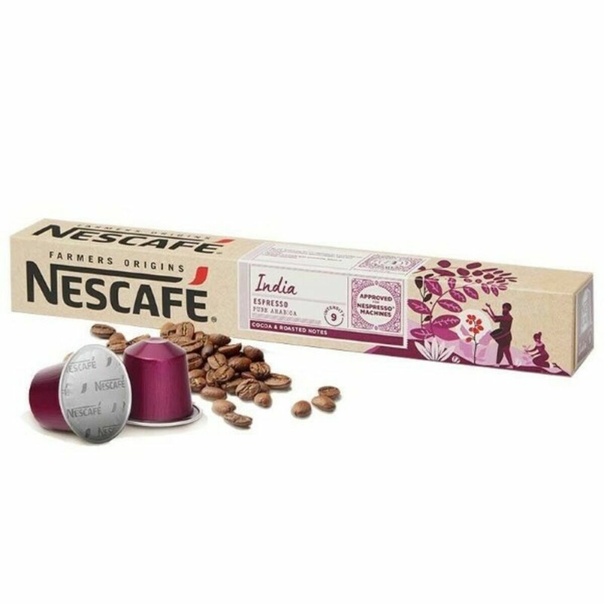 Cápsulas de Café FARMERS ORIGINS Nescafé INDIA (10 uds) - Effik Store